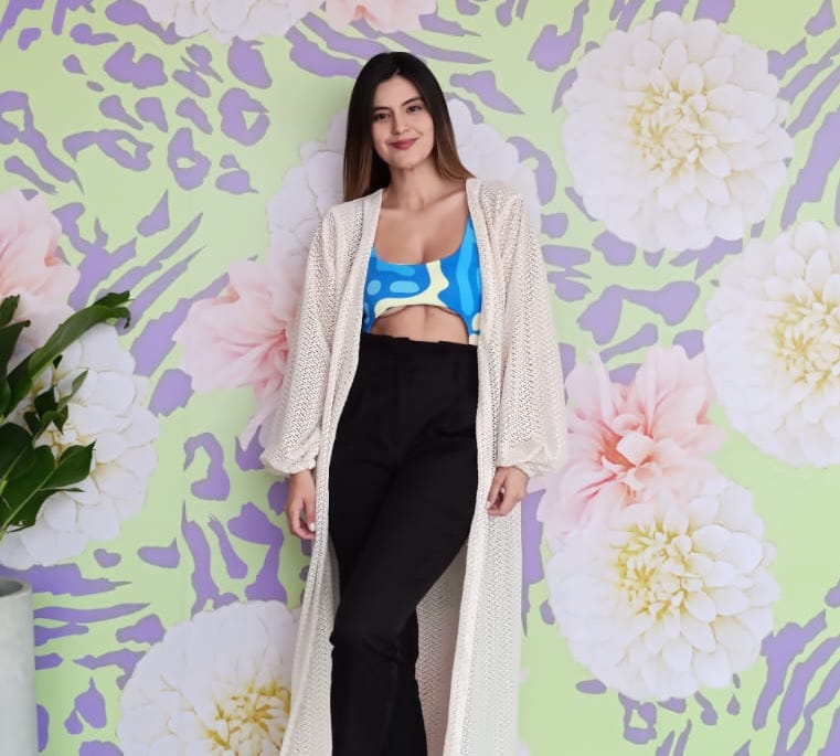 kimono color hueso