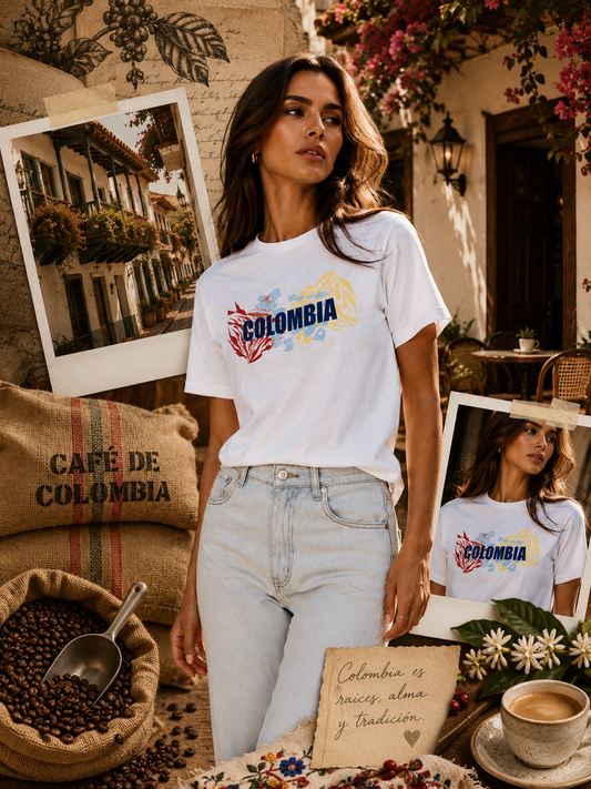 camiseta colombia blanca 2