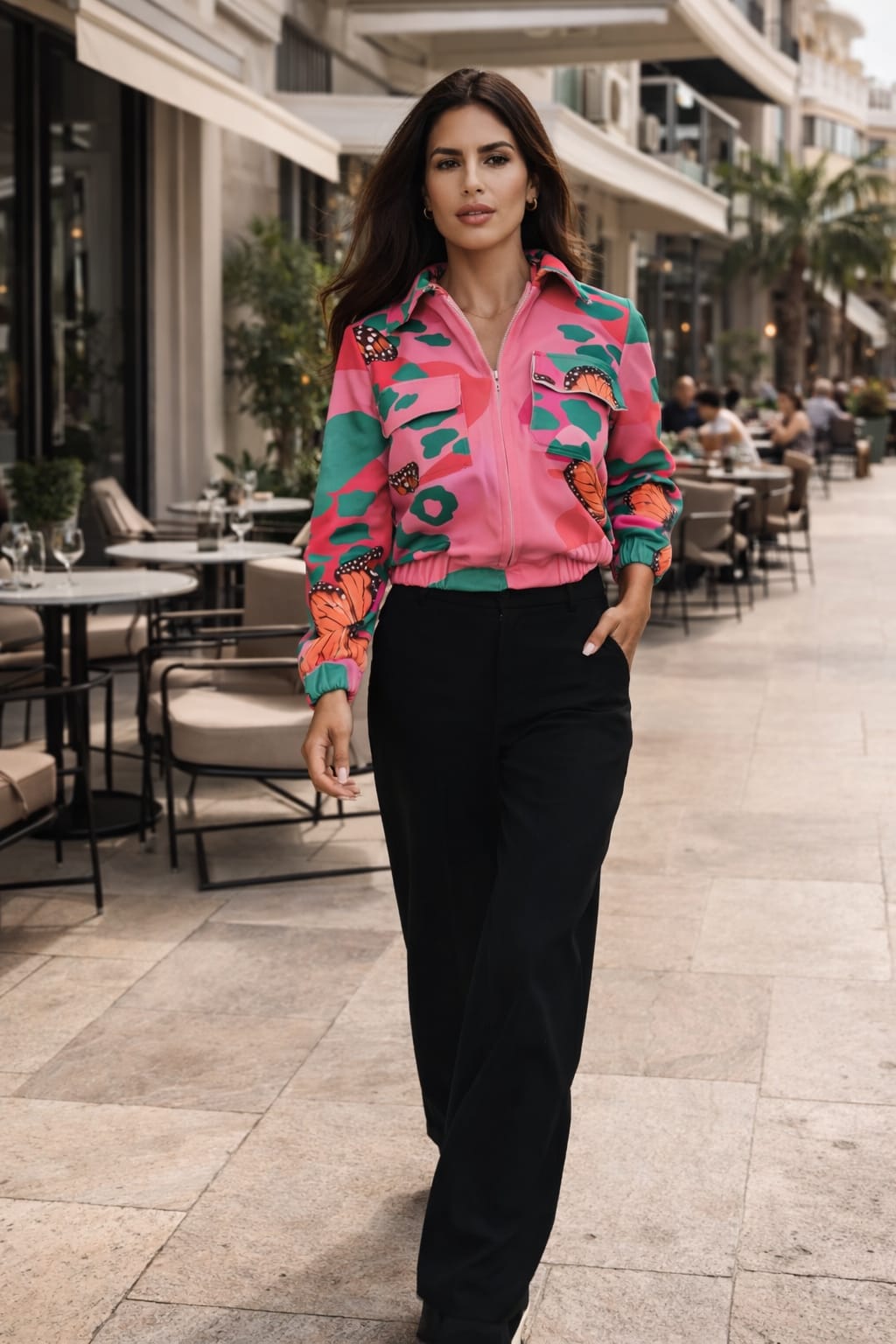 chaqueta en gamuza